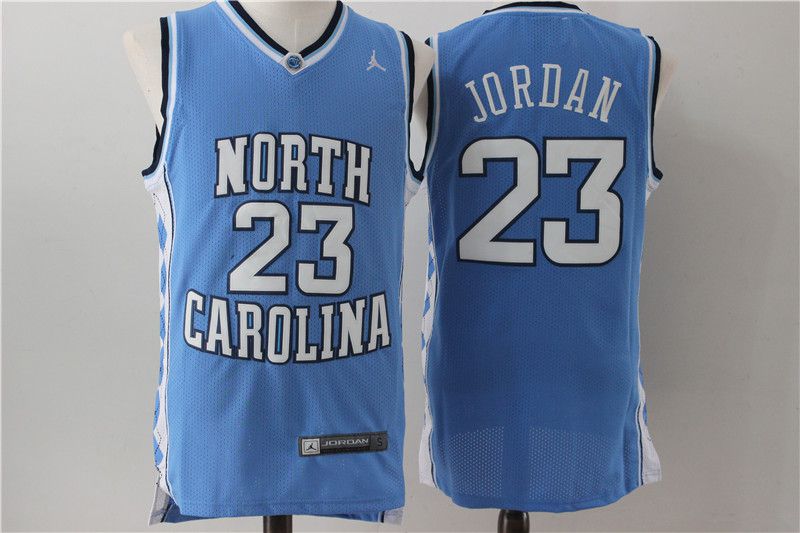 Men Chicago Bulls #23 Jordan North Carolina Blue NBA Jerseys